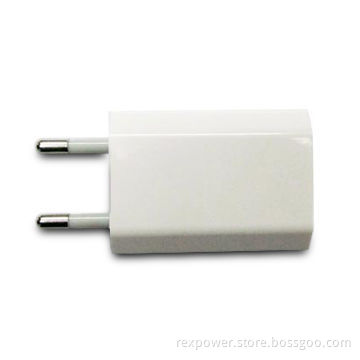 Charger for iPhone, with 5V DC Output Voltage and 1A Maximum Current